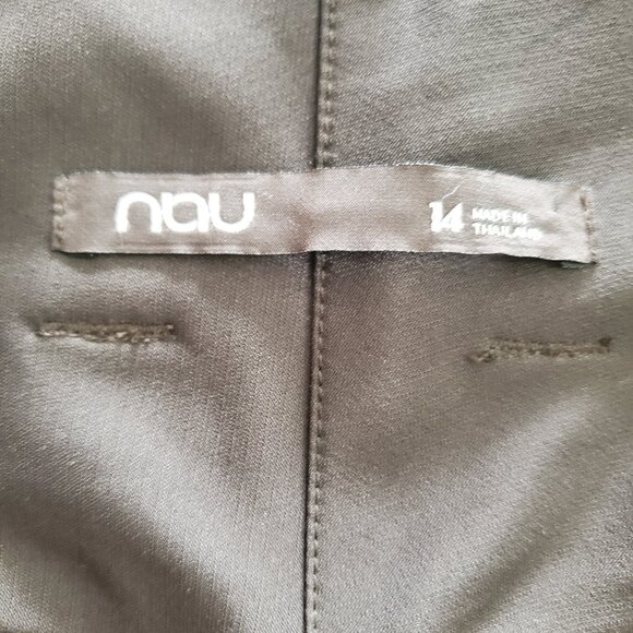 Nau Chocolate Brown Stretch Pants Activewear Hike Outdoor Pants Women's Size 14 - Picture 7 of 16